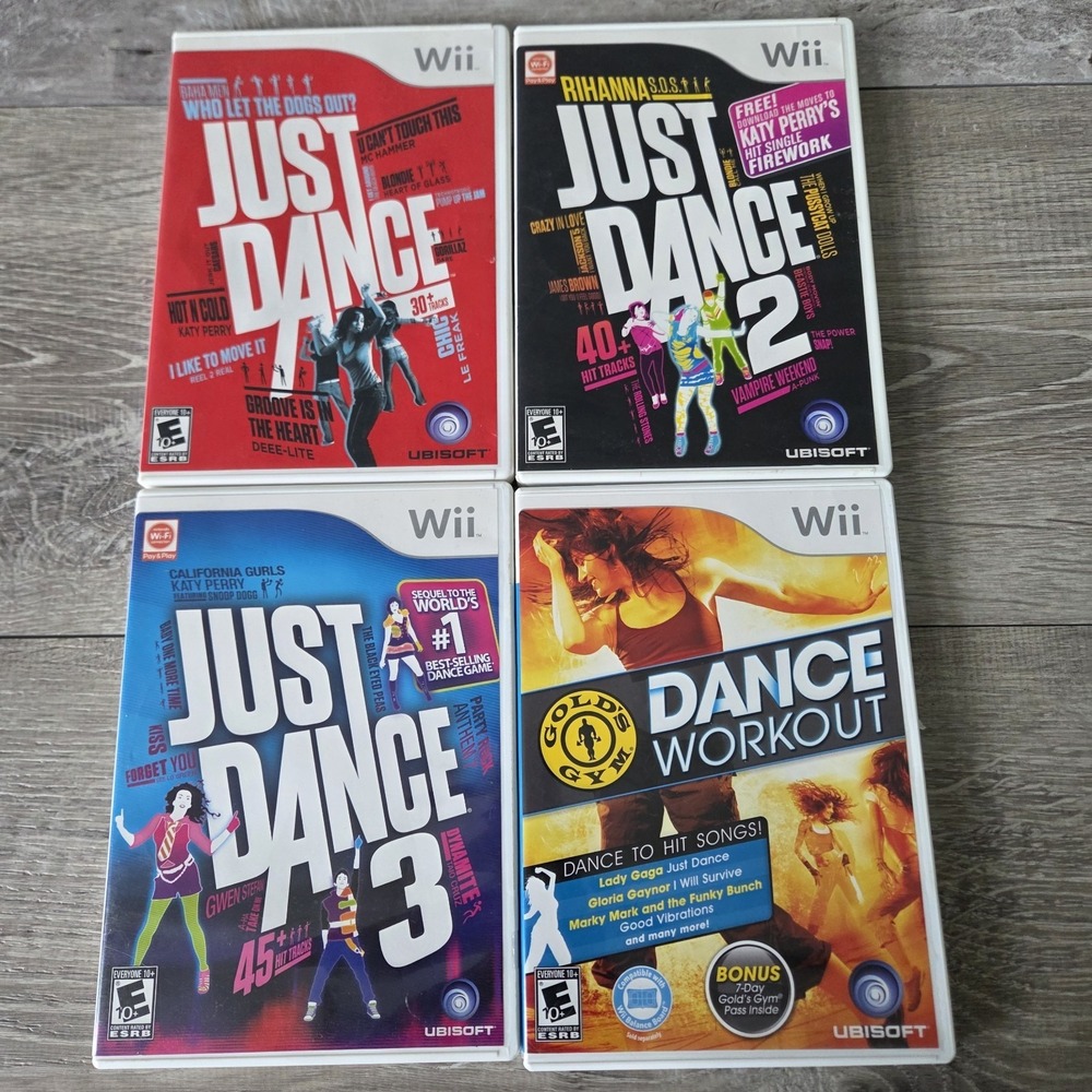 12 Nintendo Wii Game Lot Bundle Just Dance 1 2 3 Workout Zumba Cardio Wipeout - Picture 4 of 16